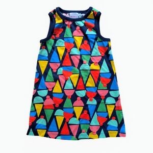 Hanna Andersson Ice Cream Cone Sleeveless Tank Dress - Size 3T